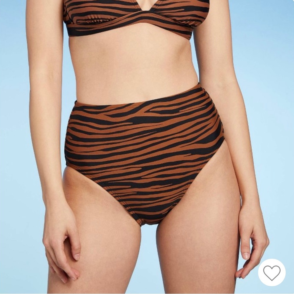 Women’s medium coverage high waist Bikini Bottom Kona Sol size L 12-14 new